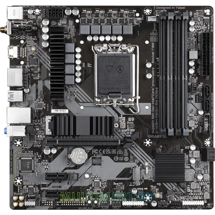 Материнская плата Gigabyte B760M DS3H AX DDR4 (rev. 1.2)
